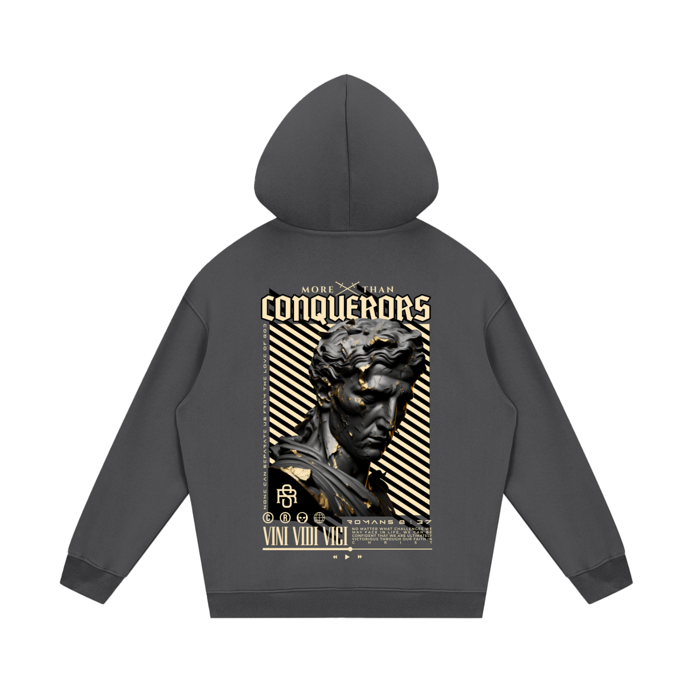 "Conquerors" Streetwear Fleece Hoodie