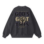 "God's Got This" Snow Wash Oversized Sweatshirt