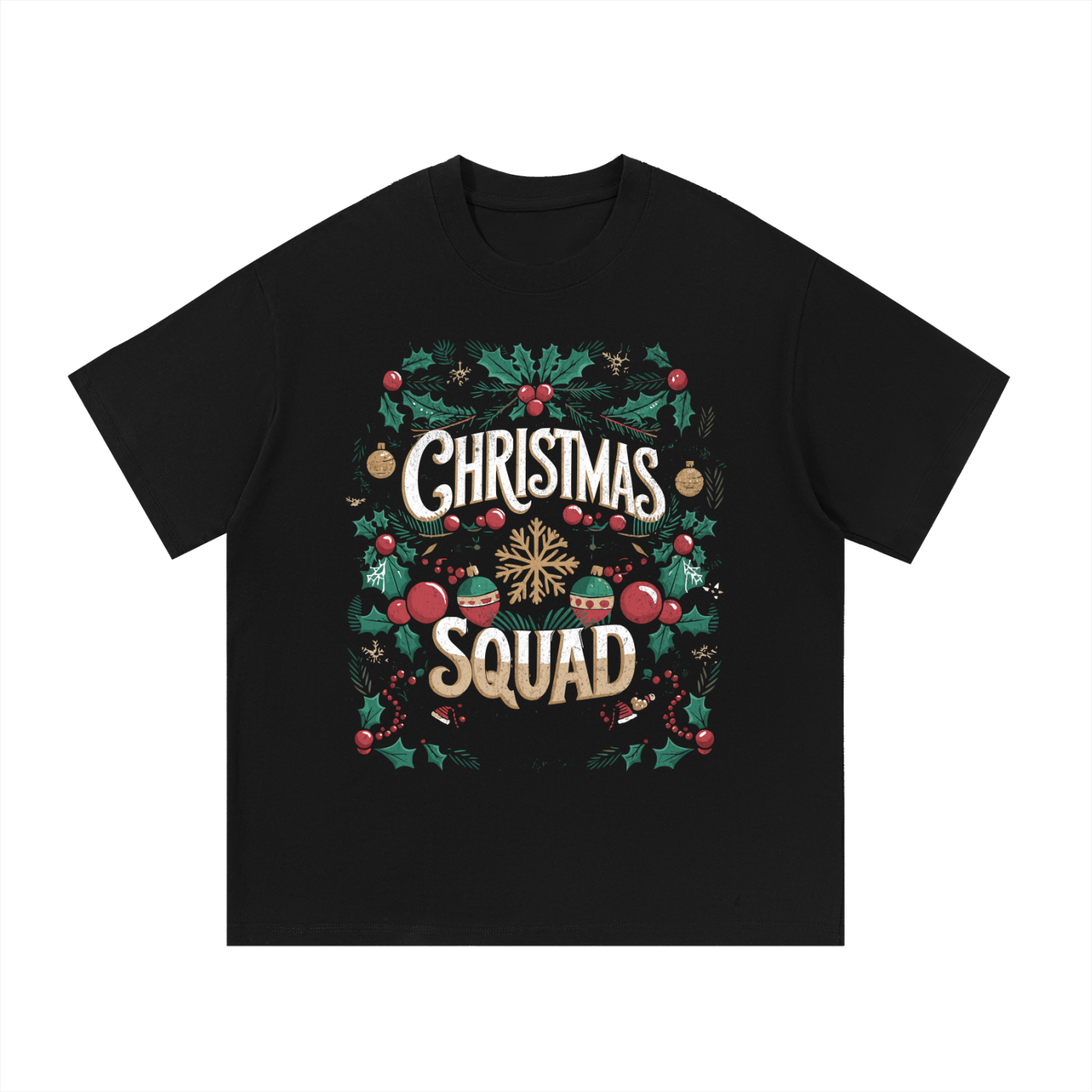 🎄 "Christmas Squad" Essential Cotton T-Shirt 🎄