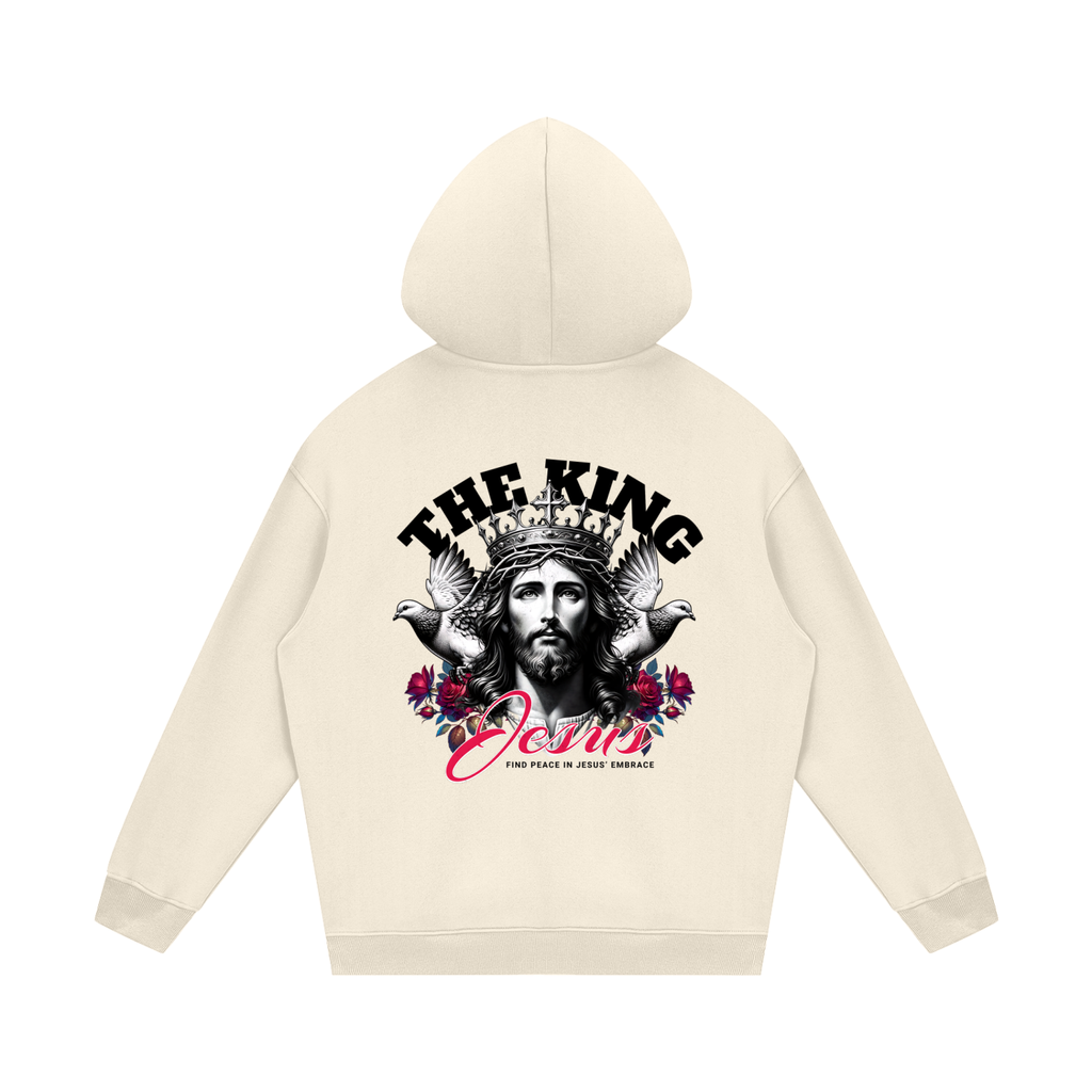 "THE KING JESUS" Streetwear Fleece Hoodie
