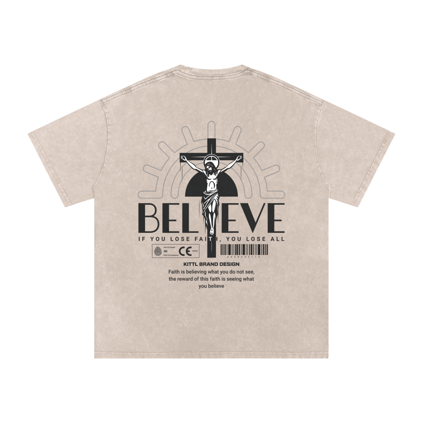 "Believe" Snow Washed T-Shirt