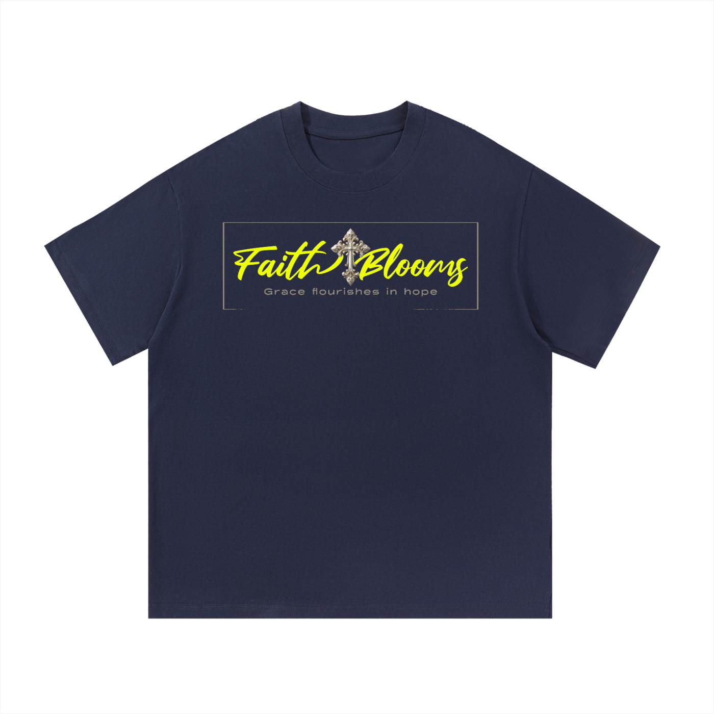 "Faith Blooms" Essential Cotton T-Shirt