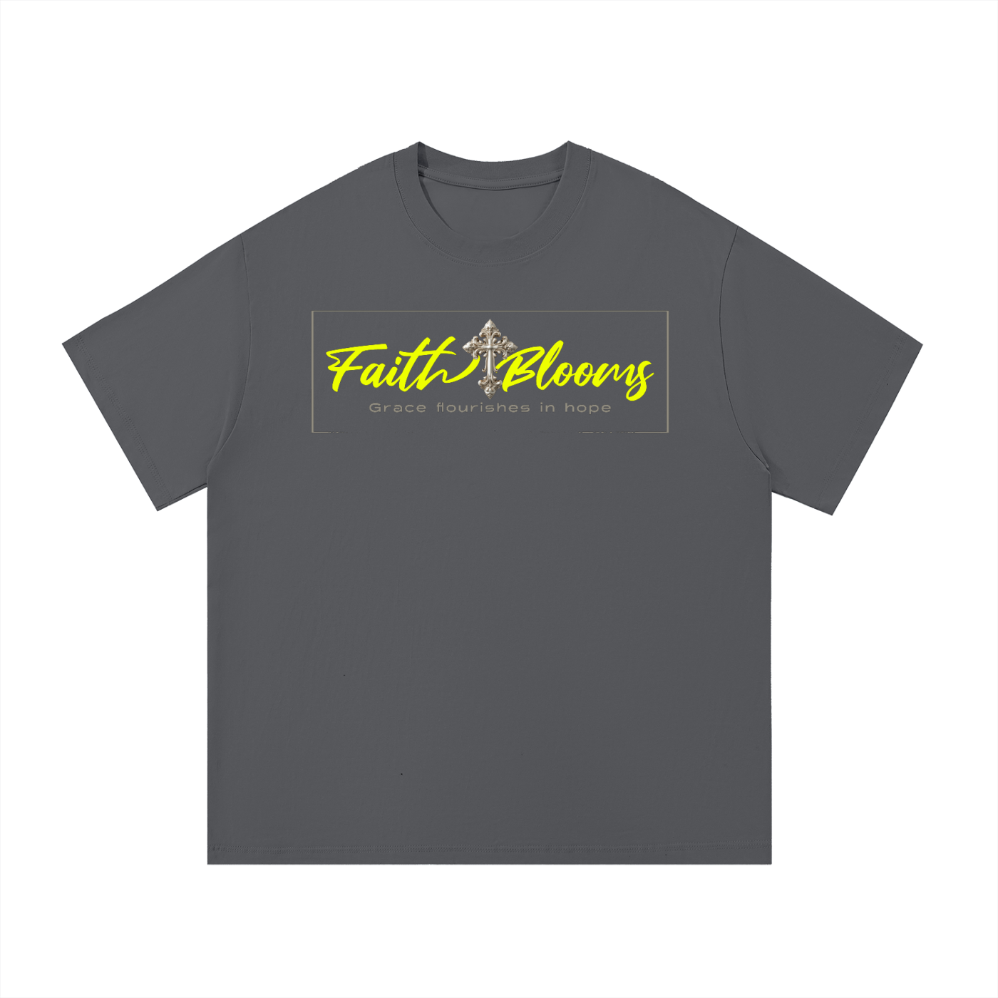 "Faith Blooms" Essential Cotton T-Shirt