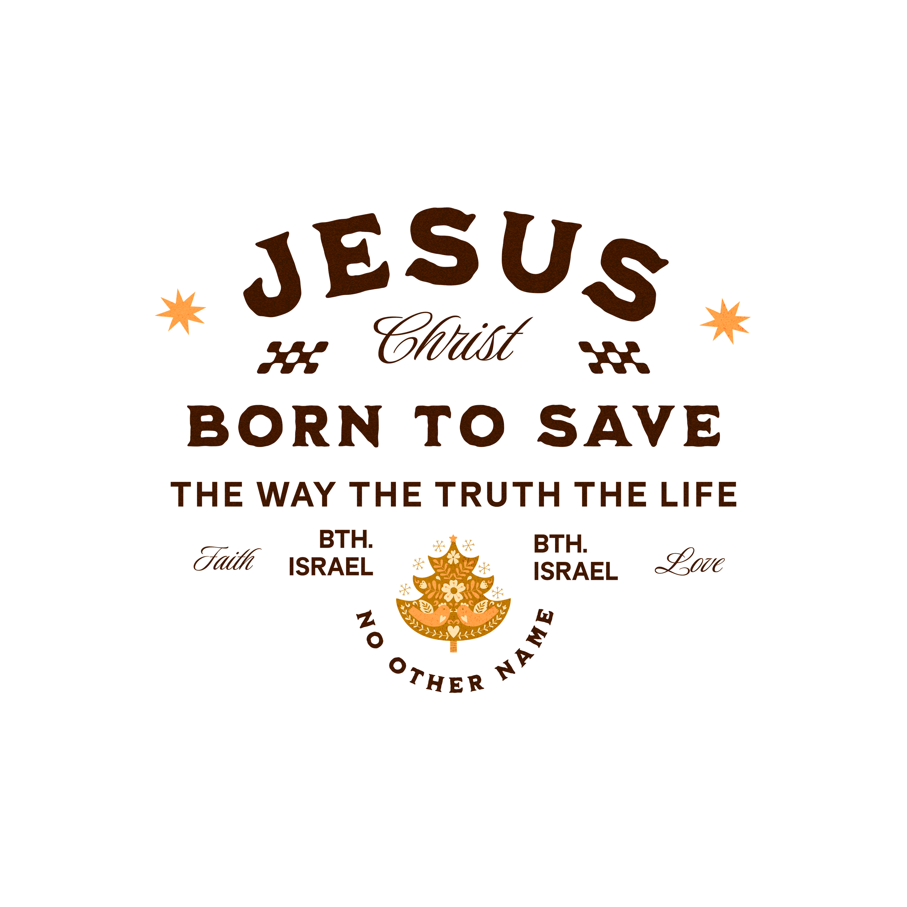 🎄 "Jesus Born To Save" Essential Cotton T-Shirt 🎄