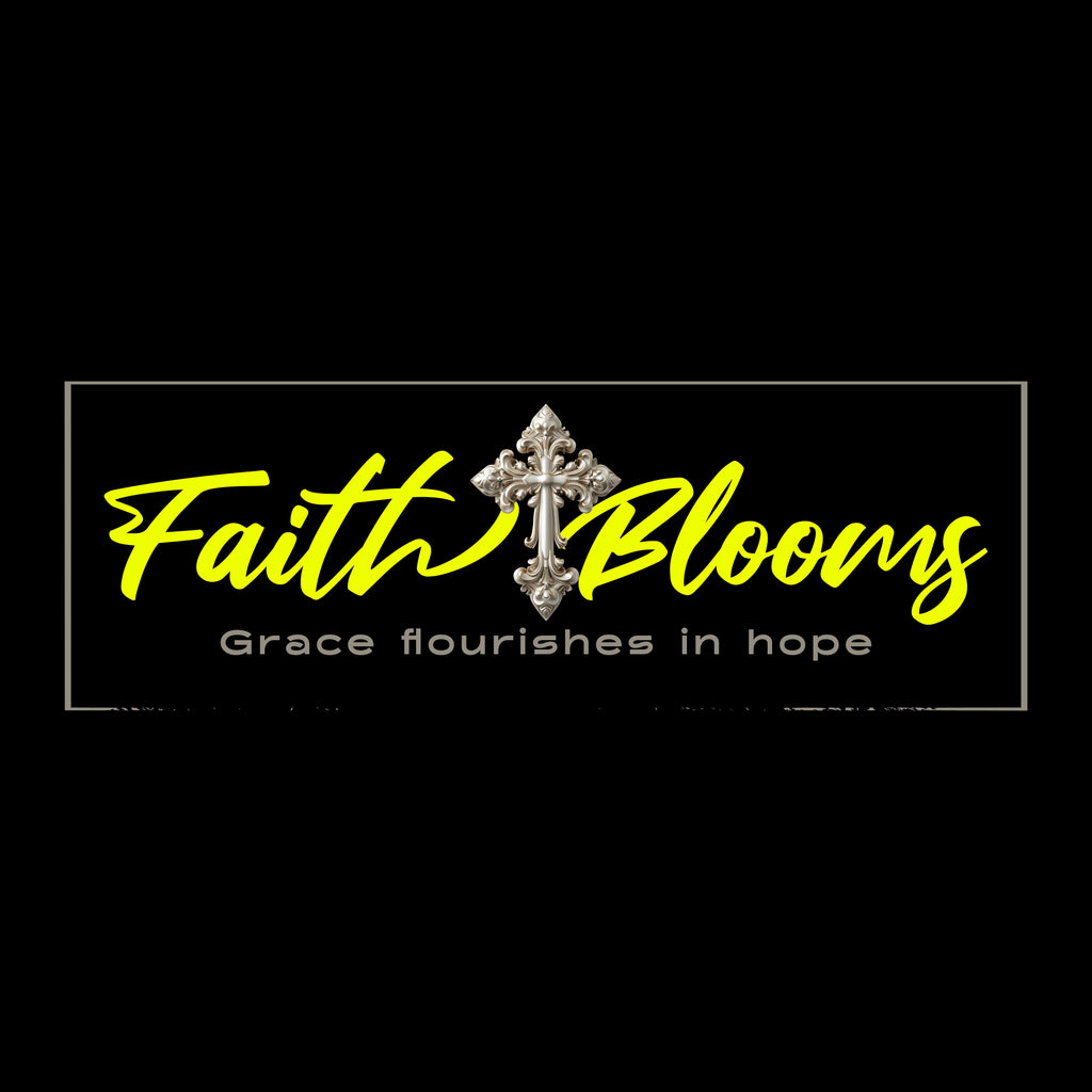 "Faith Blooms" Essential Cotton T-Shirt