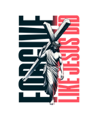 "FORGIVE LIKE JESUS DID" Streetwear Fleece Hoodie