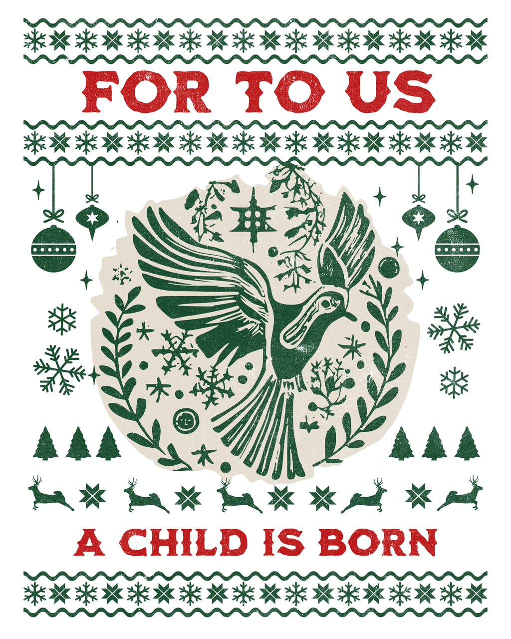 🎄 "A Child Is Born" Essential Crewneck  Sweatshirt 🎄