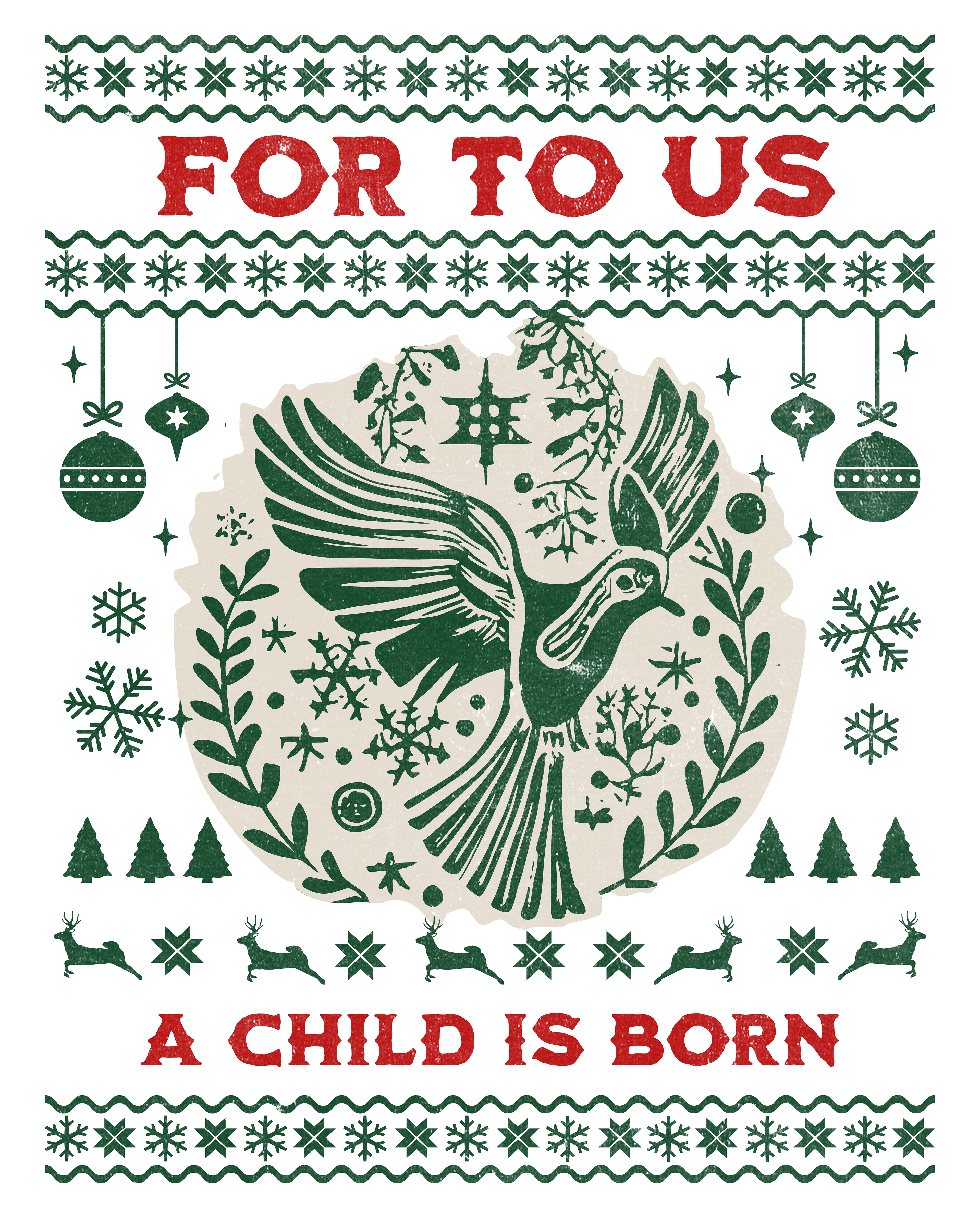 🎄 "A Child Is Born" Essential Crewneck  Sweatshirt 🎄