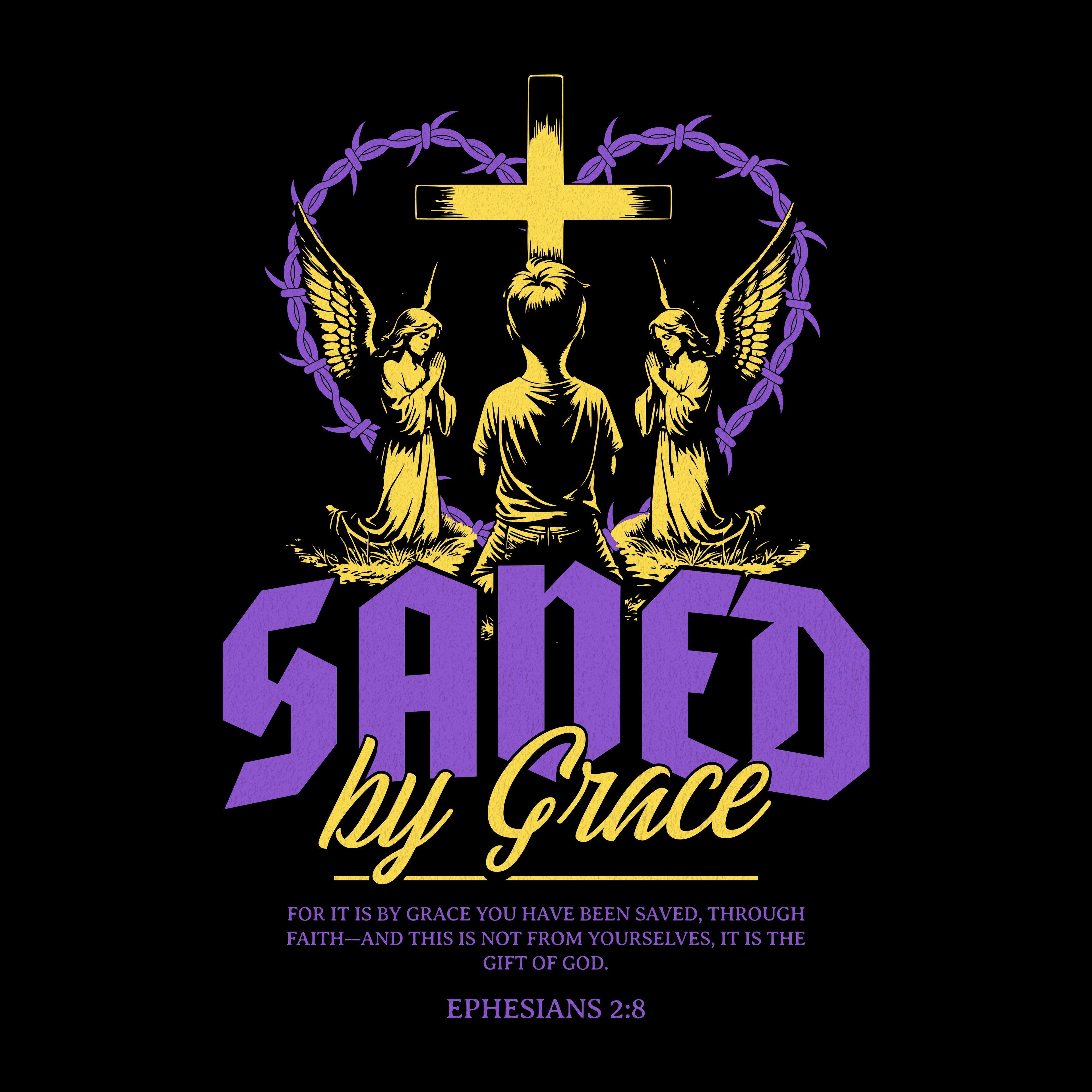"Saved By Grace" Essential Crewneck Sweatshirt