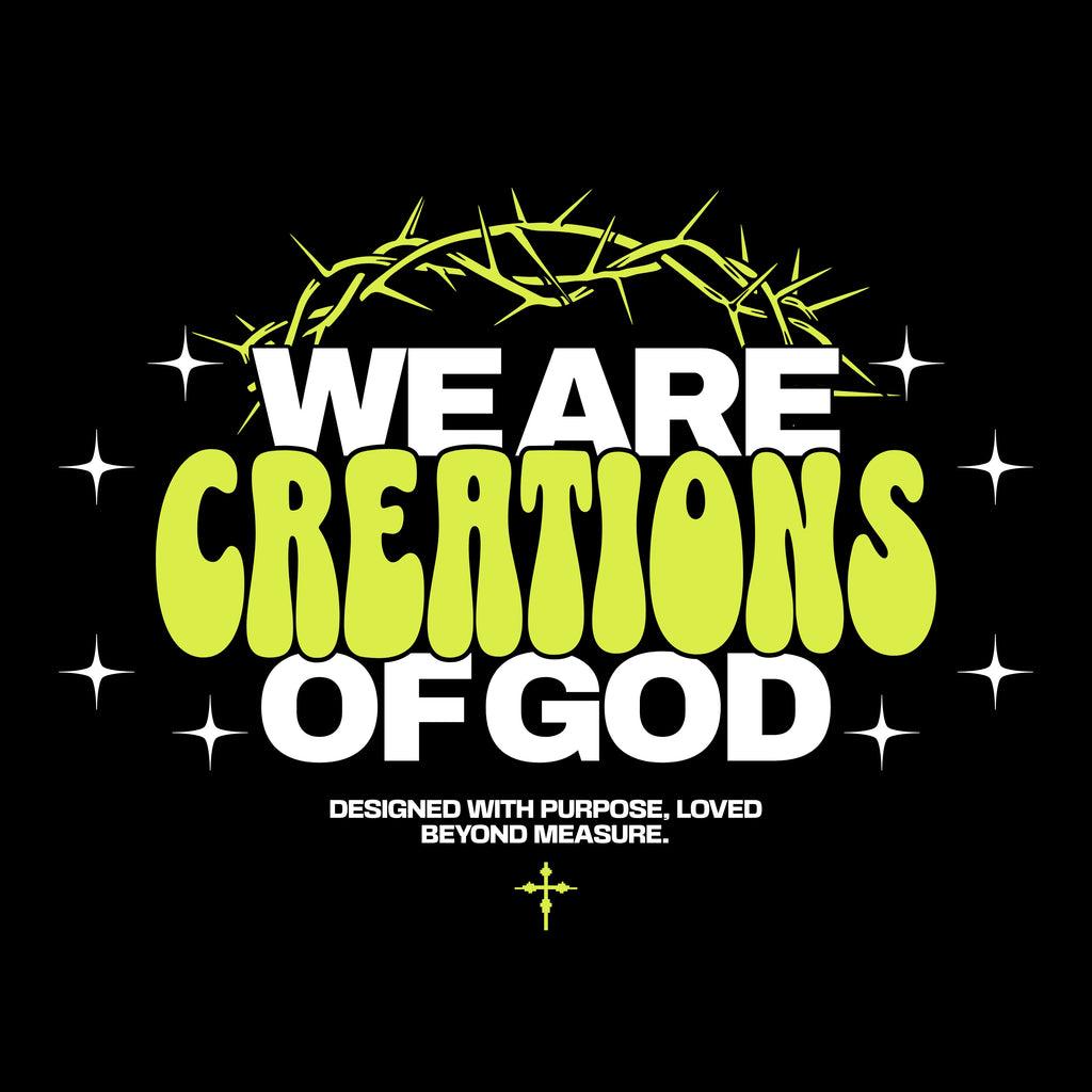 "We Are Creations Of God" Streetwear Fleece Hoodie