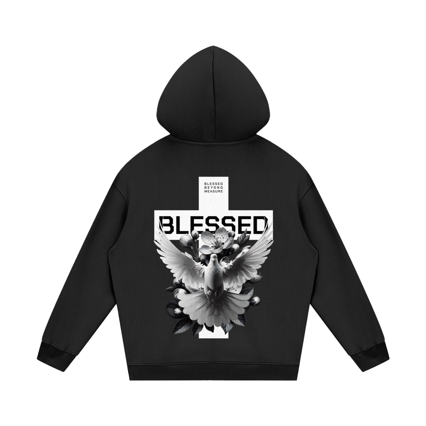 "BLESSED" Streetwear Fleece Hoodie