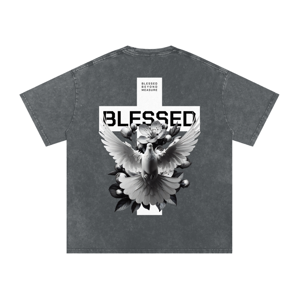 "Blessed" Snow Washed T-Shirt