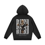 "BLESSED BLESSED BLESSED" Streetwear Fleece Hoodie