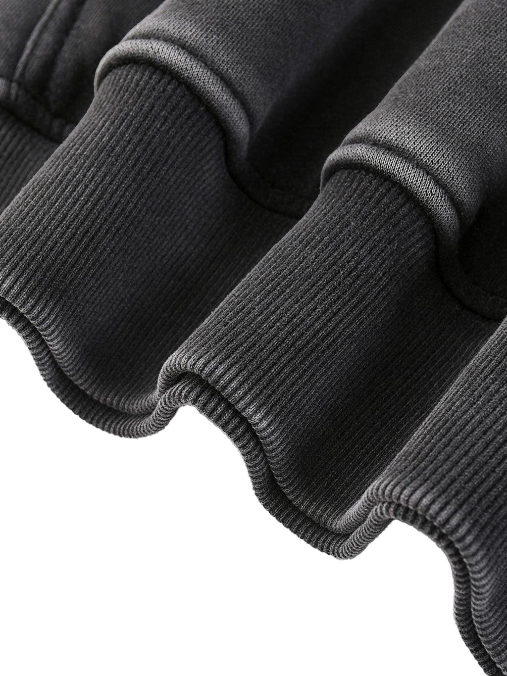 "GOD WITH US" Snow Wash Fleece Cotton Hoodie