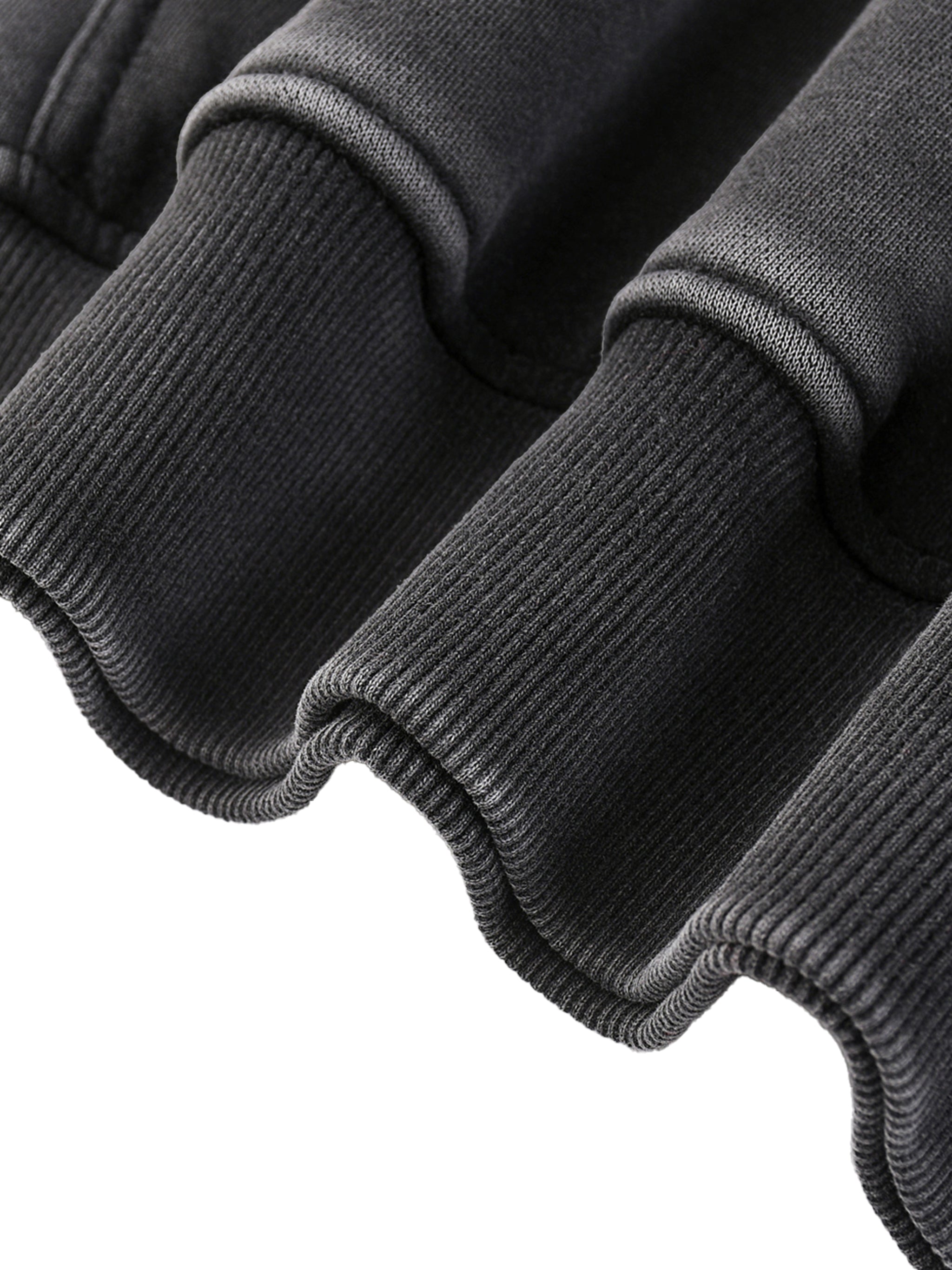 "GOD WITH US" Snow Wash Fleece Cotton Hoodie